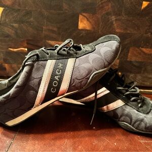 Coach Black and Cream Sneakers